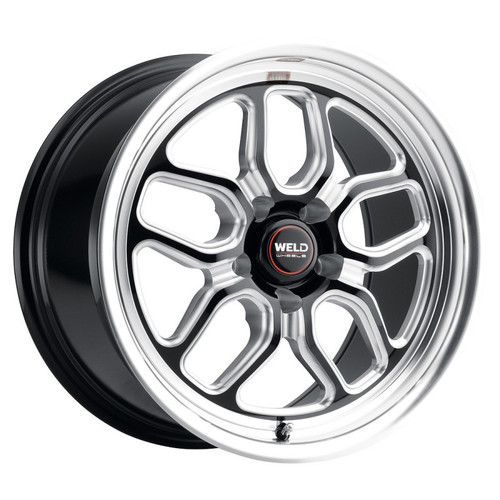 WELD Laguna Street Gloss Black Wheel with Milled Spokes 20x9 | 5x114.3 BC (5x4.5) | +29 Offset | 6.1 Backspacing - S10709065P29 for 2005-2014 Mustang GT / V6 / Coyote, 2015-2023 Ford Mustang GT / EcoBoost 2.3L / 5.0L, Explorer ST (2020-2024), Mustang GT 2024-2025, Mustang EcoBoost 2024-2025, Mustang Darkhorse 2024-2025