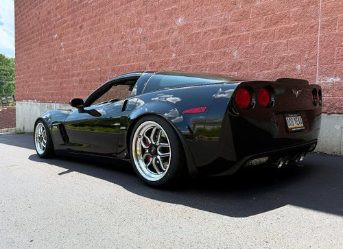 WELD Laguna Street Gloss Black Wheel with Milled Spokes 19x12 | 5x120.65 BC (5x4.75) | +50 Offset | 8.5 Backspacing - S10792062P50 for Corvette C6 Z06 / Grand Sport / ZR1 2006-2013, Corvette C7 Z06 / Grand Sport / ZR1 2014-2019