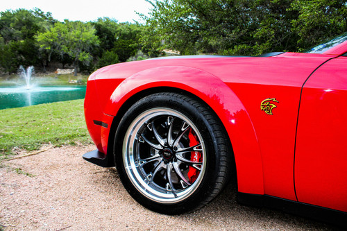 WELD Belmont Street Gloss Black Wheel with Milled Spokes 20x10.5 | 5x115 BC | +20 Offset | 6.5 Backspacing - S11300590P20 for Challenger 2009-2023, Charger 2012-2023, Chrysler 300 2012-2023, Charger & Challenger Hellcat Standard Body 2015-2023