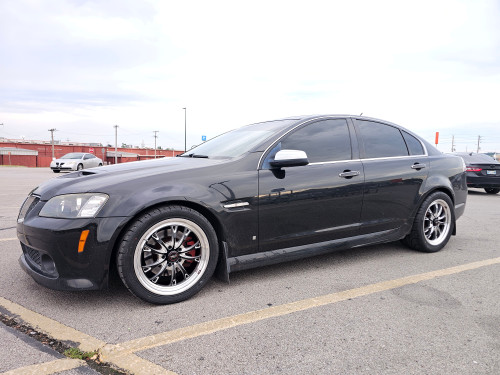 WELD Belmont Drag Gloss Black Wheel with Milled Spokes 18x8 | 5x120 BC | +15 Offset | 5.10 Backspacing - S15788022P15 for G8 GT & VE Commodore 2008-2009, Chevy SS Sedan (Holden VF) 2014-2016, CTS-V Coupe 2011-2015, CTS-V Sedan 2009-2014, Camaro SS / ZL1 2010-2015, Camaro SS / 1LE / ZL1 2016-2024, Corvette C6 Base 2005-2013, Corvette C6 Z51 2005-2009