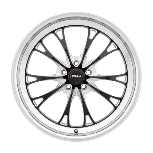 WELD Belmont Drag Gloss Black Wheel with Milled Spokes 17x5 | 5x120.65 BC (5x4.75) | -10 Offset | 2.60 Backspacing - S1577C063N10 for Corvette C5 Base 1997-2004, Corvette C6 Base 2005-2013, Corvette C6 Z51 2005-2009, Corvette C7 Base 2014-2019, Corvette C7 Z51 Stingray 2014-2019, Camaro F-Body RS | SS | Z28 1993-2002, Firebird | Trans Am 1993-2002