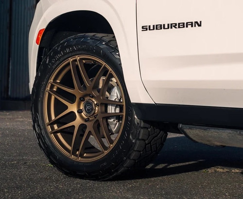 Forgestar X14 Deep Satin Bronze Wheel 22x10 | 6x139.7BC | +30 Offset | 6.7 Backspacing - F25520084P30 forChevrolet Silverado 1500 2019-2026, GMC Sierra 1500 2019-2026, Cadillac Escalade 2019-2026, GMC Yukon 2019-2026, Chevrolet Tahoe 2019-2026, Chevrolet Suburban 2019-2026, Ram 1500 / Rebel 2019-2026, Ram TRX 2021-2024