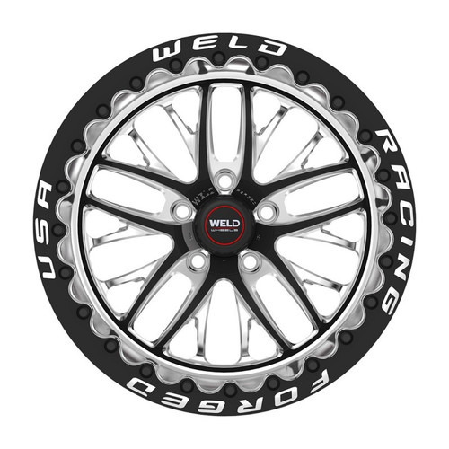 Weld Racing RT-S S82 Beadlock 15x10 Black 5x115 | 6.5 Backspace Black Single Beadlock MT - 82MB510W65F 2009-2023 Challenger RT / SCAT / SRT, 2006-2023 Charger RT / SCAT / SRT, 2012-2023 Chrysler 300 SRT8 / SRT, 2005-2009 Magnum SRT8, 2015-2023 Charger & Challenger Hellcat Narrow (including Redeye)