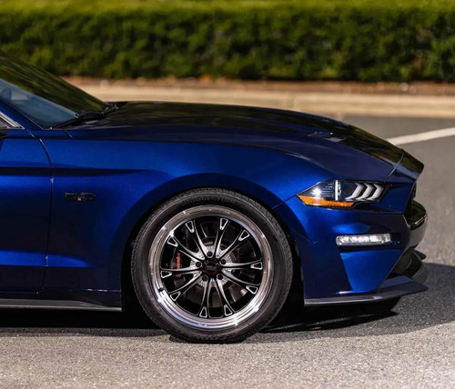 WELD Belmont Drag Gloss Black Wheel with Milled Spokes 20x5 | 5x114.3 BC (5x4.5) | -23 Offset | 2.10 Backspacing - S1570C067N23 for Shelby GT500 2007-2014, Mustang S197 V6 / GT 2005-2014, Mustang S550 GT / V6 / EcoBoost 2015-2023, Supra MK4 1993-2002, Mustang FoxBody 1979-1993, Mustang V6 / GT / Mach 1 / Mustang Cobra / Bullitt 1999-2004