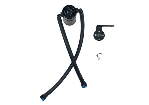 J&L 3.0 oil separator driver side black anodized for 2019-2026 Chevrolet Silverado / GMC Sierra 1500 5.3L / 6.2L, 2021-2026 Tahoe, Suburban and Yukon - 3086D-B