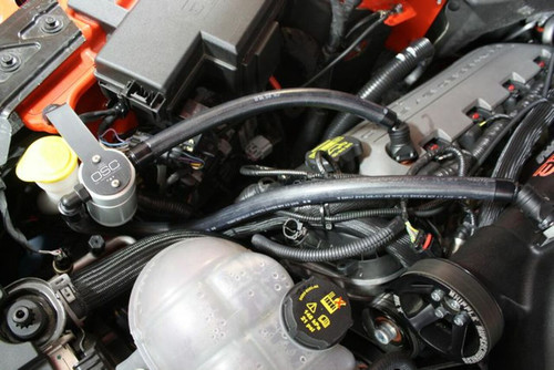 J&L Passenger Side Oil Separator 3.0 - Clear Anodized (Remote Mount) - 2015-2023 Mustang GT | 2018-19 Bullitt | 2015-2020 GT350 with or without Whipple Supercharger - 3030P-C