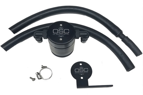 J&L 3.0 oil separator front black anodized for 2013-2018 Ford Focus ST - 3021F-B