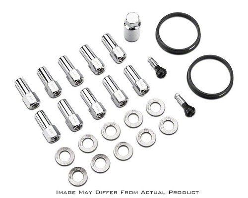 Race Star 14mm x 1.5 Open End 1.38in Shank w/ .875in Head 15+ Mustang Deluxe Lug Nut Kit - 10 PK #601-1433-10