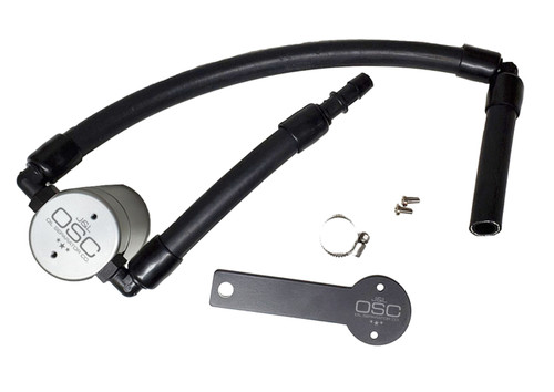 J&L 18-20 Kia Stinger GT 3.3TT Passenger Side Oil Separator 3.0 - Clear Anodized