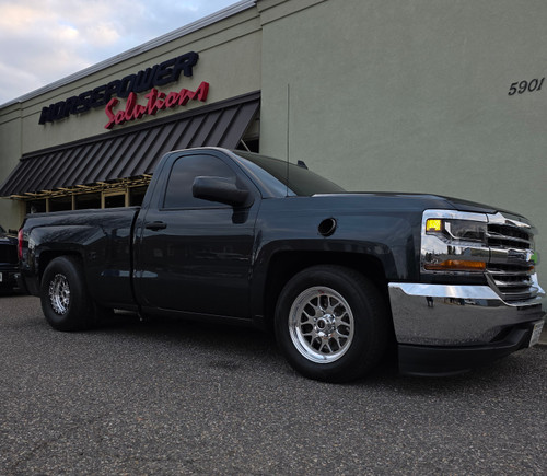 Weld Racing RT-S S77 HD Forged Aluminum 17x7 / 6x5.5 BP / 4.2in. BS  Polished Center Drag Wheel (Low Pad) - 77LP7070E42A for Chevy Silverado & GMC Sierra 1999-2026