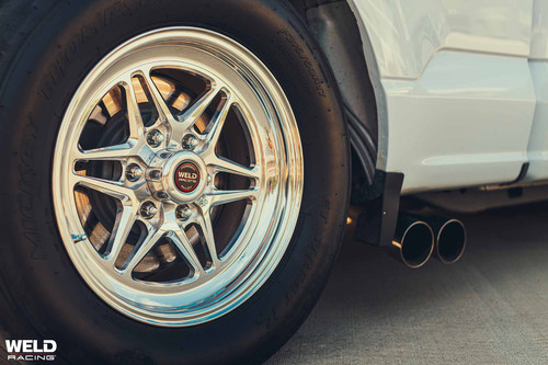 Weld Racing RT-S S81 HD Forged 20x10 / 6x135 BP / 7in. BS  Polished Center Drag Wheel (Low Pad) - 81LP0100Y70A for 2004-2025 F-150