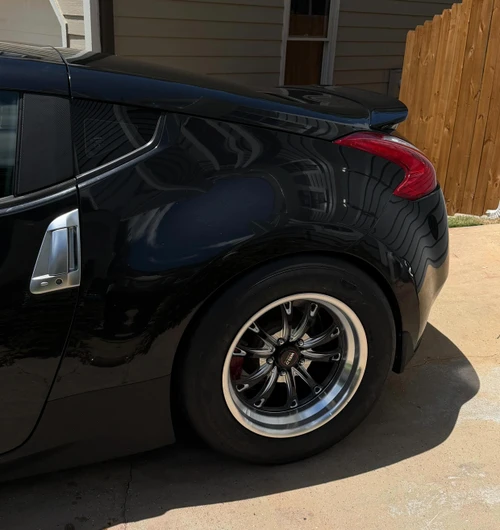 Nissan 370z Fairlady _noirzed 370z WELD Belmonts 17x10 +25 Offset 5x4.5 Drag Racing Wheels