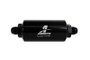 Aeromotive In-Line Filter - (AN -8 Male) 10 Micron Fabric Element Bright Dip Black Finish