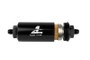 Aeromotive In-Line Filter - (AN-6 Male) 10 Micron Fabric Element Bright Dip Black Finish