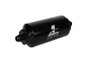 Aeromotive In-Line Filter - (AN-6 Male) 10 Micron Fabric Element Bright Dip Black Finish