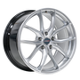 Forgeline F01 Liquid Silver Wheel 19x10 +35 5x120.65BC (C6 / C7 Z06 Z07 ZR1) - F011910512170335HS-S