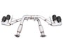 AWE Tuning 2020-2025 Chevrolet Corvette Stingray / E-Ray (C8) Track Edition Exhaust - Quad Diamond Black Tips - 3020-43086