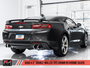 AWE Tuning 2016-2024 Chevrolet Camaro 6.2L SS | ZL1 | LT1 Axle-Back Exhaust - Track Edition (Quad Chrome Silver Tips)