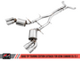 AWE Tuning 2016-2024 Chevrolet Camaro 6.2L SS | ZL1 | LT1 Non-Resonated Cat-Back Exhaust -Touring Edition (Quad Chrome Silver Tips)