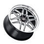 WELD Laguna 6 Street Gloss Black Wheel with Milled Spokes 22x10.5 | 6x139.7 BC (6x5.5) | +32 Offset | 7.00 Backspacing - S10920584P32 for 1999, 2000, 2001, 2002, 2003, 2004, 2005, 2006, 2007, 2008, 2009, 2010, 2011, 2012, 2013, 2014, 2015, 2016, 2017, 2018, 2019, 2020, 2021, 2022, 2023 Chevrolet Silverado 1500, GMC Sierra 1500.