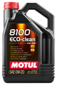 Motul 5L Synthetic Engine Oil 8100 0W20 Eco-Clean