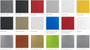 Available finishes