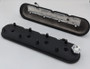 Granatelli 96-22 GM LS Standard Height Valve Cover w/Angled Coil Mount - Blk Wrinkle (Pair)