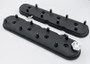 Granatelli 96-22 GM LS Standard Height Valve Cover w/Angled Coil Mount - Blk Wrinkle (Pair)