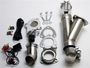 Granatelli 2.25in Aluminized Mild Steel Electronic Exhaust Cutout w/Slip Fit & Band Clamps