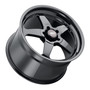 WELD Ventura 5 Drag Gloss Black Wheel with Black Spokes 17x10 | 5x114.3 BC (5x4.5) | +49 Offset | 7.42 Backspacing - S15170067P49