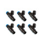Injector Dynamics 2600-XDS Injectors - 48mm Length - 14mm Top - 14mm Bottom Adapter (Set of 6)