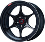 Enkei PF06 18x10.5 5x114.3 45mm Offset 75mm Bore Black Machined Racing Wheel - 545-8105-6545BKM