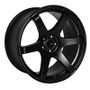 Enkei T6S 18x8 45mm Offset 5x100 Bolt Pattern 72.6 Bore Matte Black Racing Wheel - 485-880-8045BK