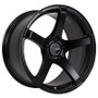 Enkei Kojin 17x8 40mm Offset 5x100 Bolt Pattern 72.6mm Bore Dia Matte Black Racing Wheel - 476-780-8040BK