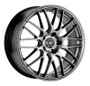 Enkei EKM3 17x7 5x114.3 38mm Offset 72.6 Bore Diameter Hyper Silver Racing Wheel - 442-770-6538HS
