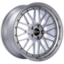 BBS LM 17x8.5 5x120 ET18 Diamond Silver Center Diamond Cut Lip Wheel -82mm PFS/Clip Required - LM276DSPK