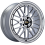 BBS LM 19x8.5 5x112 ET48 Diamond Silver Center Diamond Cut Lip Wheel -82mm PFS/Clip Required - LM249DSPK