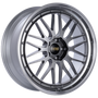 BBS LM 20x10.5 5x114.3 ET35 Diamond Black / Diamond Cut Lip Wheel PFS/Clip Required - LM452DBPK