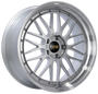 BBS LM 20x10.5 5x112 ET15 Diamond Silver Wheel 80mm PFS/Clip Required - LM465DSPK