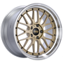 BBS LM 19x9.5 5x112 ET38 Gold Center / Diamond Cut Lip Wheel PFS/Clip Required - LM421GPK