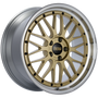 BBS LM 19x9 5x112 ET42 Gold Center Diamond Cut Lip Wheel -82mm PFS/Clip Required - LM250GPK