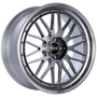 BBS LM 21x9 5x120 ET32 Diamond Black Center Diamond Cut Lip Wheel -82mm PFS/Clip Required - LM260DBPK