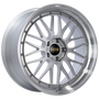 BBS LM 20x9 5x120 ET20 Diamond Silver Center Diamond Cut Lip Wheel -82mm PFS/Clip Required - LM283DSPK