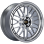 BBS LM 19x9 5x112 ET42 Diamond Silver Center Diamond Cut Lip Wheel -82mm PFS/Clip Required - LM250DSPK