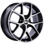 BBS SR 17x8 5x120 ET30 CB72.5 Satin Black Diamond Cut Face Wheel - SR001VGPK