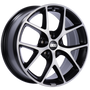 BBS SR 19x8.5 5x114.3 ET35 Satin Black Diamond Cut Face Wheel -82mm PFS/Clip Required - SR039VGPK