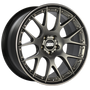 BBS CH-RII 22x9.5 5x112 ET22 / 66.5 CB Satin Platinum Center Black Lip SS Rim Protector Wheel - CH7000PBPO