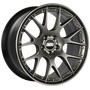 BBS CH-RII 21x10.5 5x120 ET35 Satin Platinum Center Black Lip SS Rim Prot Wheel -82mm PFS/Clip Req - CH604PBPO