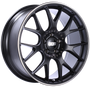 BBS CH-R 20x9.5 5x114.3 ET40 CB66 Satin Black Polished Rim Protector Wheel - CH124BPO