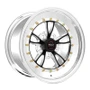 WELD Racing Full Throttle 15x7 Black Center - Polished Shell Non-Beadlock Drag Wheel - 793B-57206